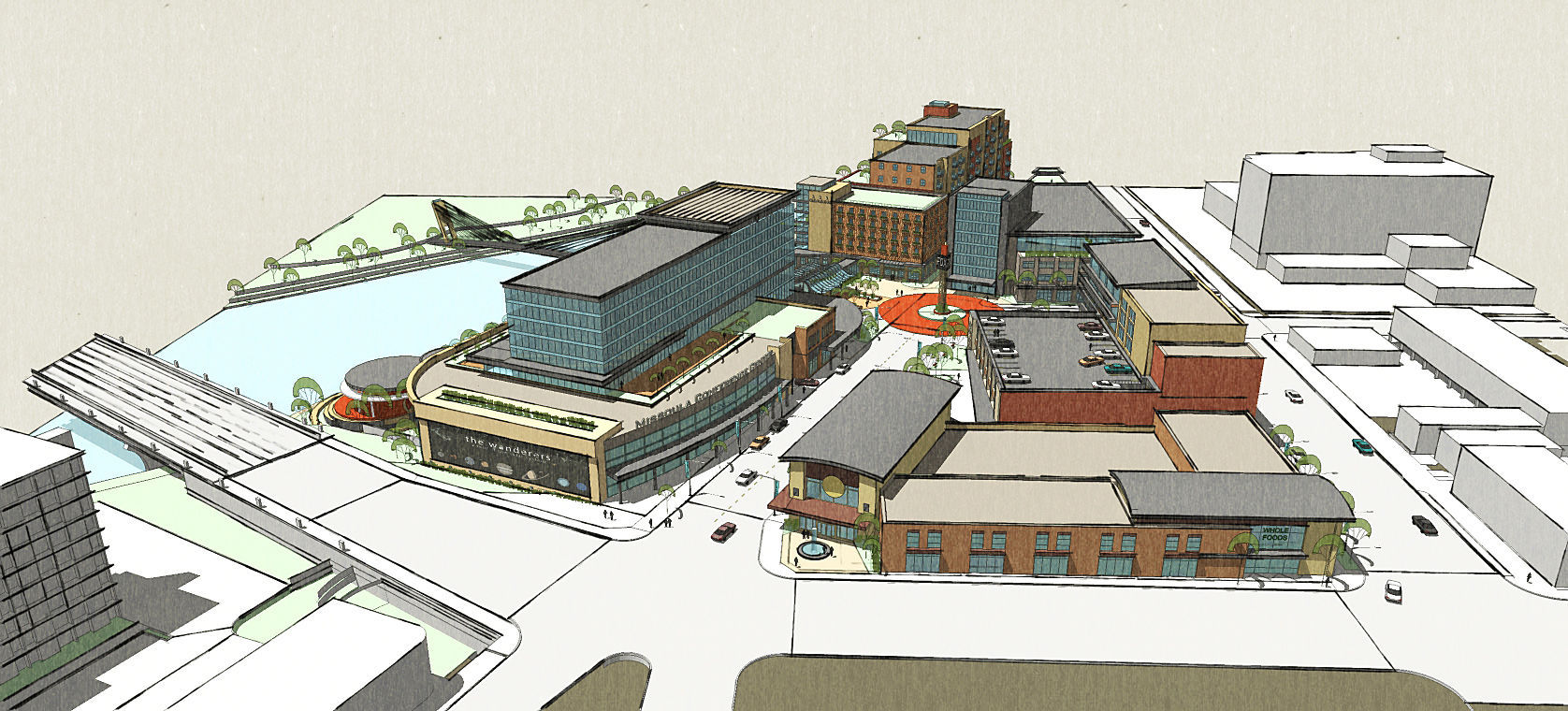 Riverfront Triangle Front Street view